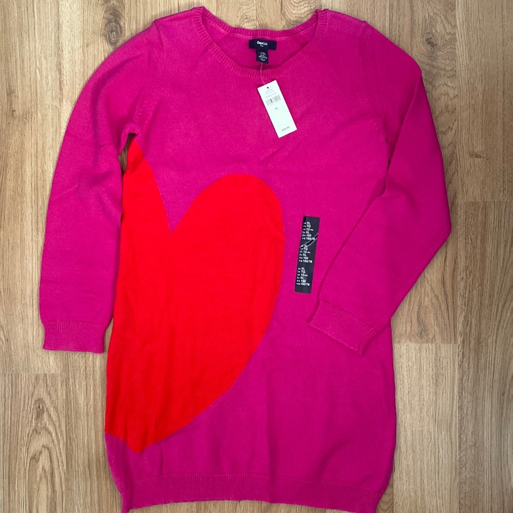 NWT Gap Kids XL girl dress 12 yrs Valentine